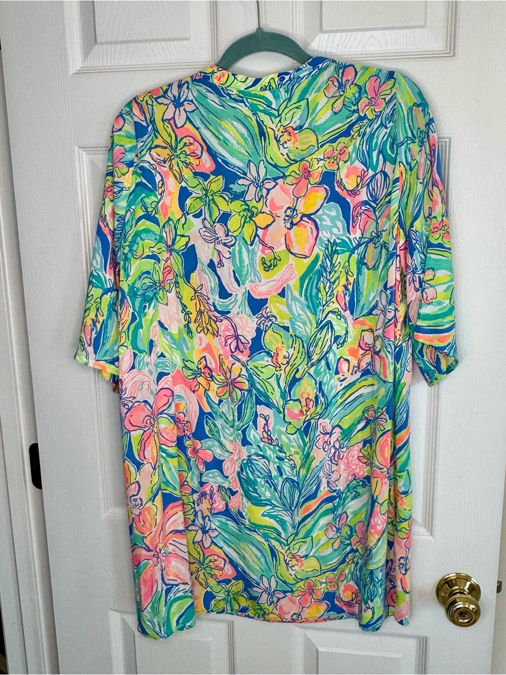 π¦RAREπ¦ Lilly Pulitzer Palma One Piece and Matching Esme Coverup Bennet Blue Surf - Picture 6 of 8